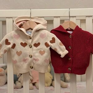 Bundle of 2 Old Navy Baby Knit Sweaters